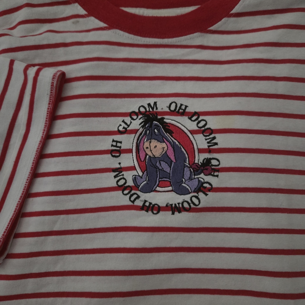 Striped Red and White Short Sleeve Tee